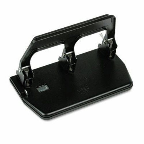 Master 40-Sheet Heavy-Duty 3-Hole Punch, Gel Pad Handle, Black (MATMP50)