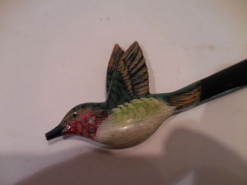 Hummingbird Letter Opener desk item gift Unique  free ship 8&#034; Hand Painted