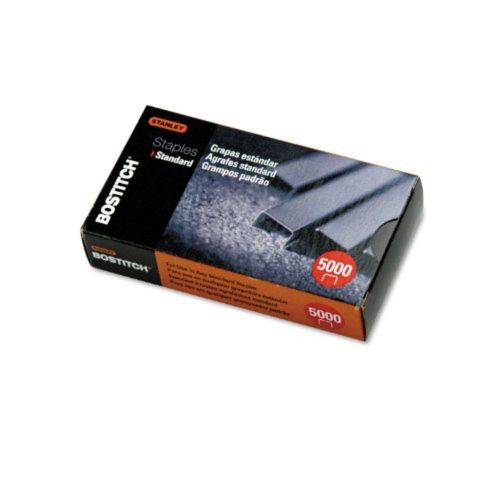 Stanley Bostitch Premium Chisel Point Staples, 1/4 Inch Silver, 5,000 Carton