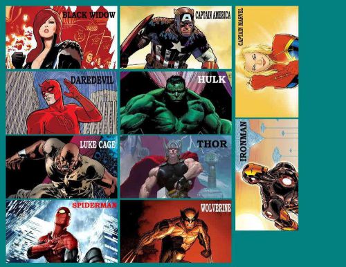 MARVEL SUPER HEROES  PHOTO FRIDGE MAGNETS