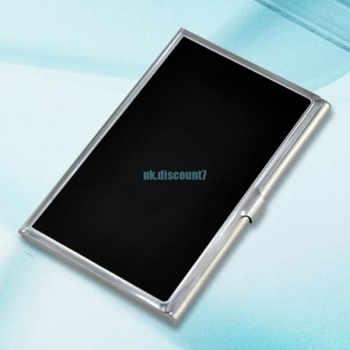 Stainless steel business credit id card case holder new for sale