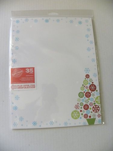 GARTNER STATIONERY CHRISTMAS FOILED TREND TREE BRAND  NEW IN PACKAGE