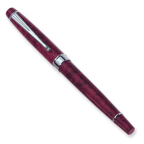 Charles hubert red marbleized rollerball pen for sale