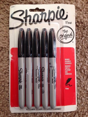 Sharpie, 5pk, The Origional, Fine, Black