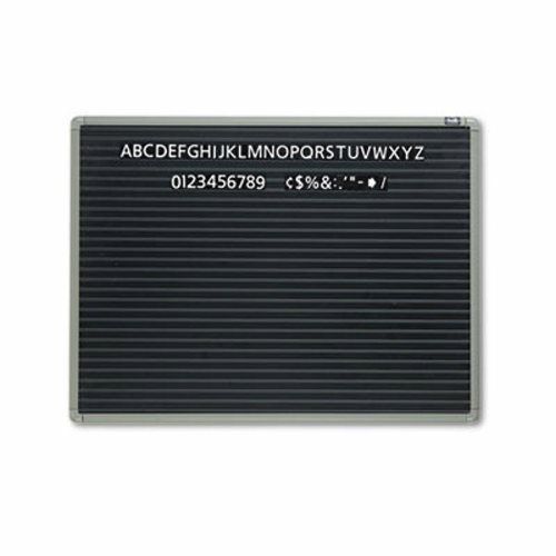 Quartet Magnetic Mount Letter Board, 24 x 18, Black, Aluminum Frame (QRT901M)