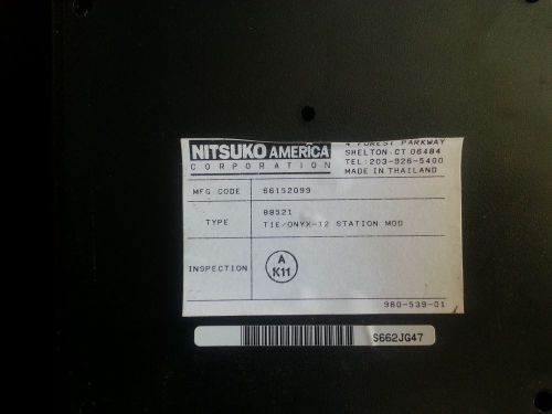 DS01 Nitsuko TIE ONYX NEC 12 SCU Station Card 88521 4 CO Module R 88511