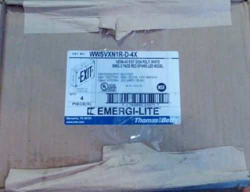 Thomas &amp; Betts EMERGI-LITE nema-4x exit sign qty 4