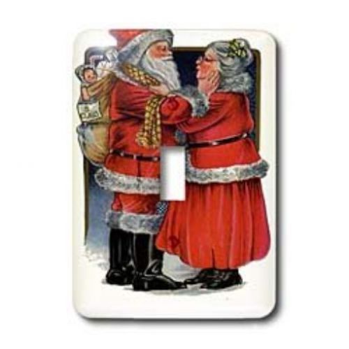 3dRose LLC lsp_78761_1 Mr and Mrs Claus Vintage  Vintage Christmas  Cute  Nostal