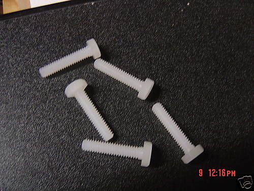 1/4-20 X 1 1/4&#034; Kynar PVDF Hex Bolts