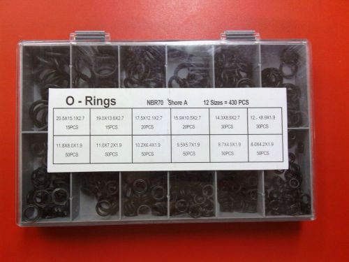 430Pcs O-Ring Plumbing Car Van Air Conditioning Rubber Washer Set Remer Rubinett