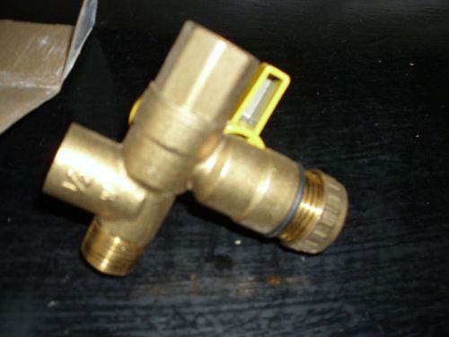 WEBSTONE PRO-PAL BRASS BALL VALVES. 1/2&#034; FIP x MIP x FIP x HOSE. #41672. NIB