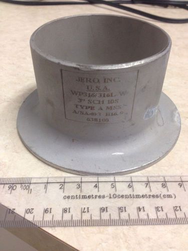 Jero Inc. 316 SS 3 Inch Sch 10S Type A MSS A/SA403 2 Piece Weldon Pipe Flange