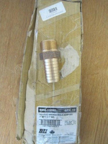 Boshart Industries Bronze Male Adapters 1&#034;MPT x 1&#034;INS BMA-100NL (Box of 10)