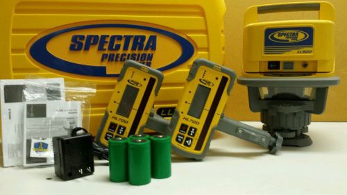 Trimble Spectra Precision LL500 Level W/ ((2)) HL700 RECEIVERS &amp; RECHARGE KIT