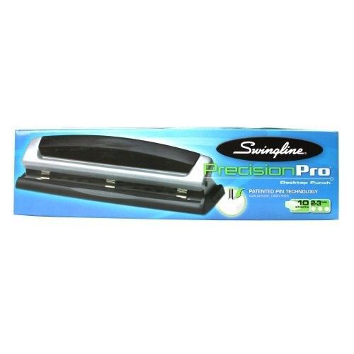 Swingline Precision Pro Desktop 2-3 Hole Punch, Patented Pin Technology