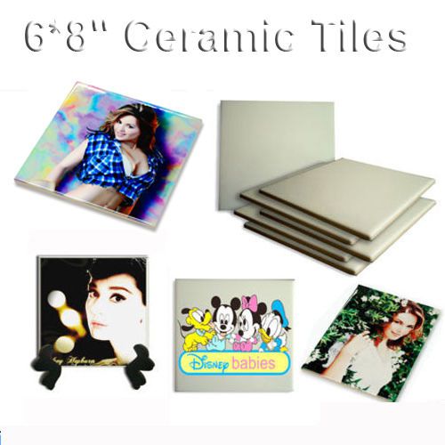 10pcs Crafts Ceramic Tiles Sublimation Heat Press Transfer 6*8&#034; Imprint Patterns