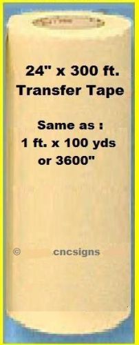 24&#034; application transfer paper tape 100 yd. roll for vinyl cutter plotter 300 ft for sale