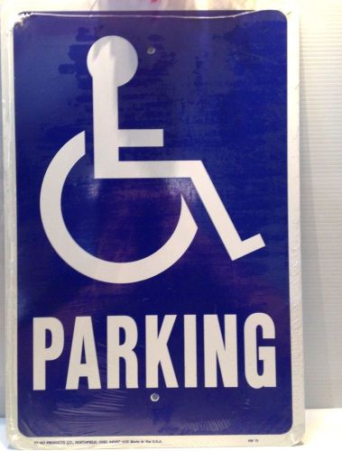 ALUMINUM HANDICAP PARKING HIGHWAY SIGN 12 X 18