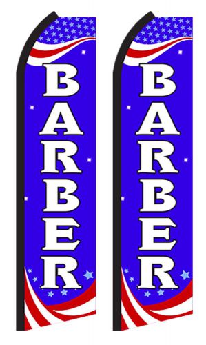 2X BARBER Swooper Flag