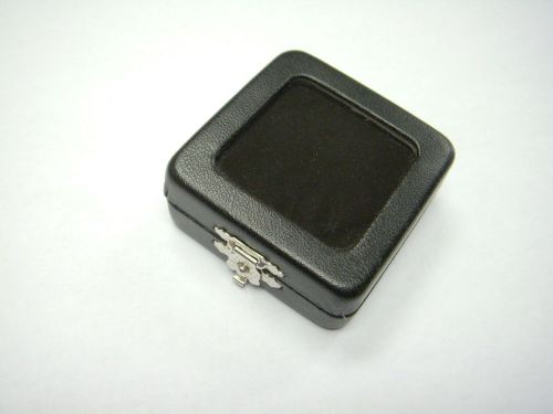 Jewellery &amp; gem stone box, strong metal, with glass lid, double side pillow #040 for sale