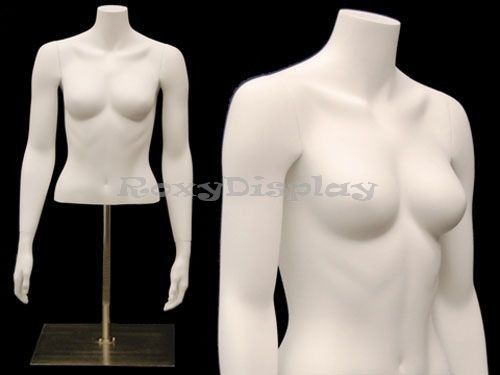 Fiberglass Table Top Headless Female Mannequin Torso #MD-EGTFSABW