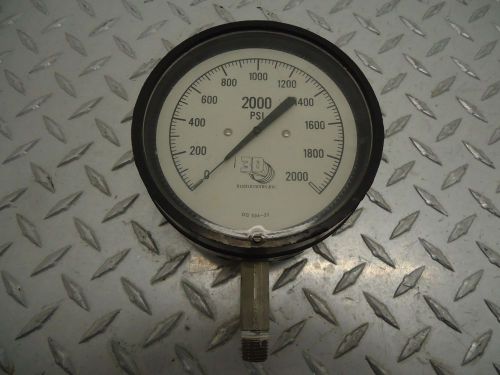 3D INSTRUMENTS 25504-32B51 HIGH PRESSURE GAUGE, MEASURES 2000 PSI