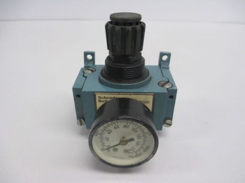 SCHRADER 4469-2000 0-160PSI 300PSI 1/4 IN NPT PNEUMATIC REGULATOR D231368