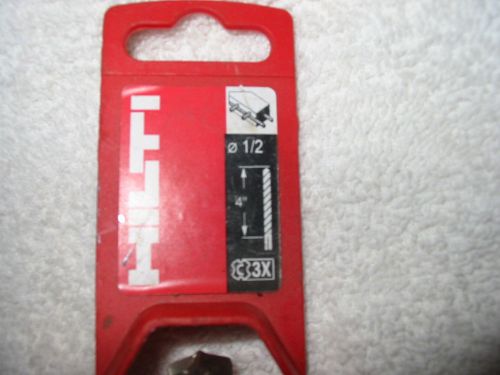 FREE SHIPPING  NEW  HILTI  CONCRETE DRILL BID 1/2&#034; X 6&#034; LONG   TE-C3X  NO.206711