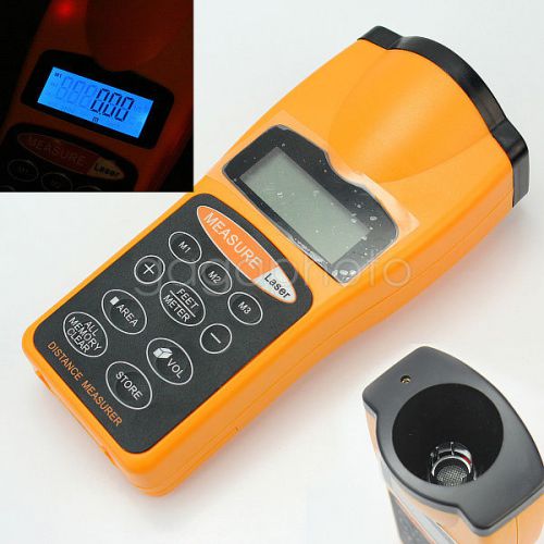 Useful LCD Ultrasonic Laser Point Meter Distance Measurer 18m Range Finder Tool