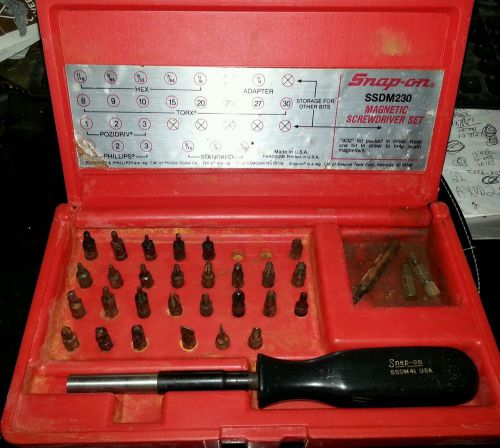 Snap On SSDM230 Magnetic Screwdriver Set