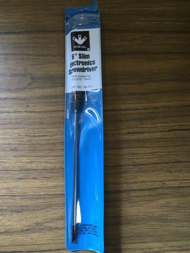 New ideal 36-245 6&#034; slim electronics screwdriver cabinet tip 5/32&#034; for sale