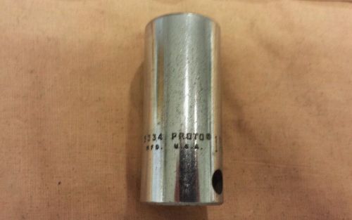 Proto No. 5334 Deep Socket. Size 1-1/16&#034;.   1/2&#034; Drive. Estate Sale.