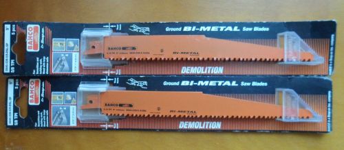 BAHCO 9&#034; 5/8TPI Demolition Saw Blades 5 Pack (lot of 2)-10 blades total