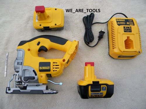 Dewalt dc330 18v cordless jig saw,2 dc9180 batteries,dc9310 charg 18 volt jigsaw for sale