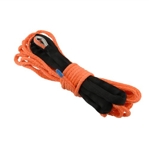 50&#039; x 1/4&#034; dyneema winch cable rope for atv/utv 3000 4000 5000lbs orange for sale