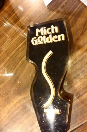 COMMERCIAL LARGE &#034;MICH GOLDEN&#034; BEER,KEG,DRAFT,TAP HEAVY ACRYLIC  HANDLE