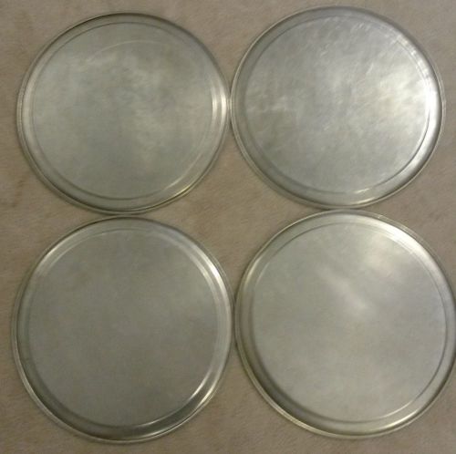 4 x 14&#034; pizza pans - commercial grade aluminum for sale