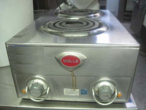 H63 WELLS ELECTRIC 2 BURNER HOT PLATE