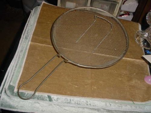 Round French Fryer Basket 10-1/2&#034; x 2-1/2 + Handle