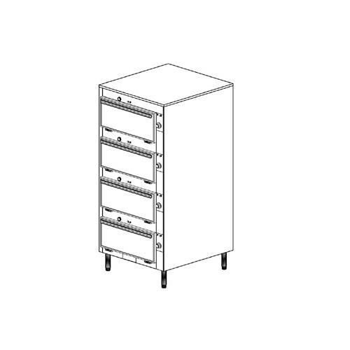 Duke 2454p thermotainer pass-thru hot food storage unit for sale