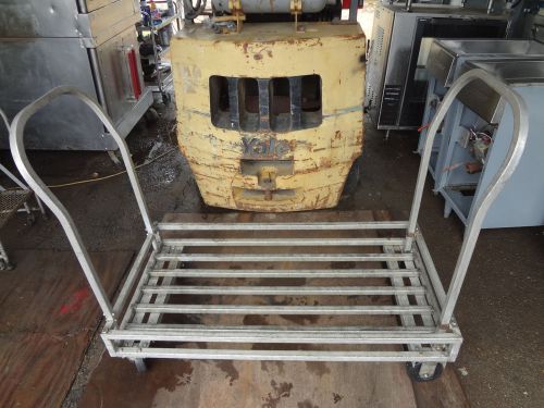 aluminum transport cart, heavy duty, great shape, new wheels