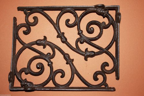 (6), RESTAURANT, DECORATIVE SHELF BRACKETS, CAST IRON, RUSTIC, BRACKETS, B-8