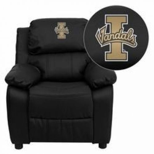 Flash Furniture BT-7985-KID-BK-LEA-40025-EMB-GG Idaho Vandals Embroidered Black