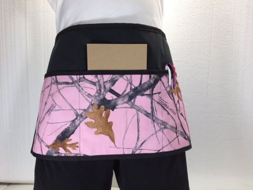 Black pink camo  3 pocket waitress waist apron bar cafe servers  resturant -usa for sale