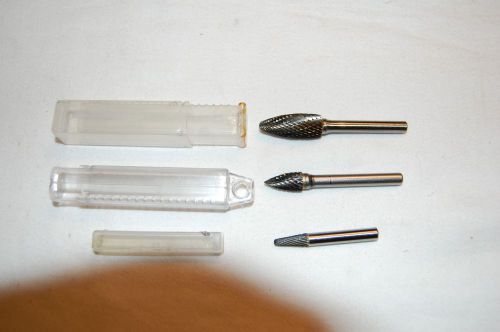 Assortment of Carbide Burrs 1/4&#034; Shaft  &#034;New&#034;