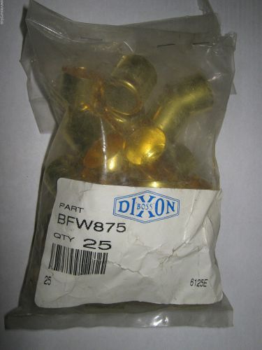 1 pc dixon bfw875 brass crimping ferrule, lot of 25, new for sale