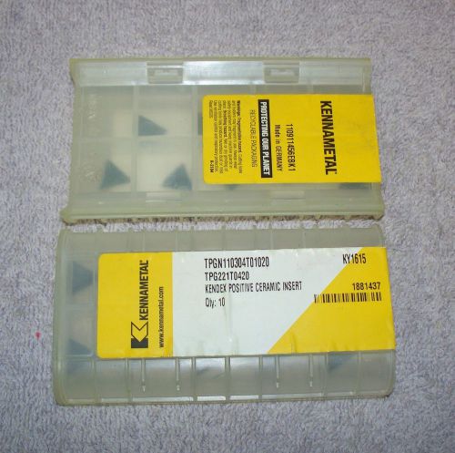 KENNAMETAL    CERAMIC  INSERTS     TPG221  T0420   GRADE KY1615    PACK of 10