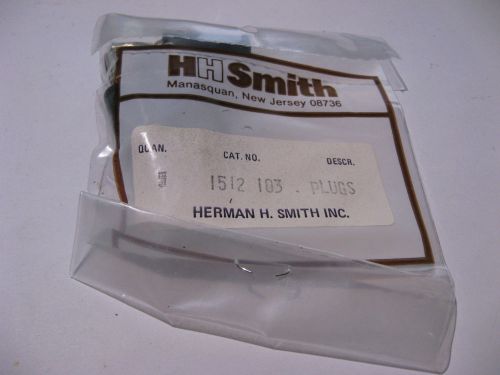 Qty 5 Banana Plug HH Smith 1512-103 Test Cable Black Plastic - NOS