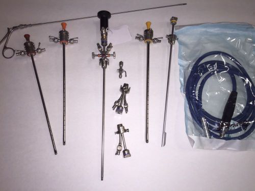 COMPLETE ACMI CYSTO-URETEROSCOPE SET!! / M3-70A GOLD / EXCELLENT CONDITION!!