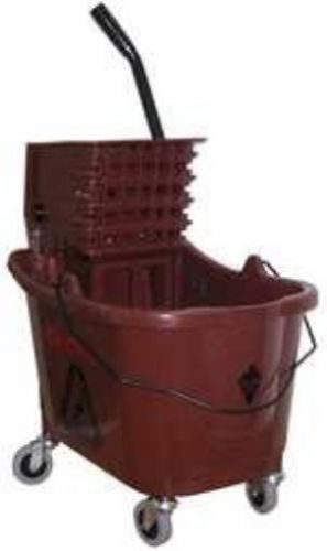 Tough Guy 5CJH9 Mop Bucket/Wringer  Brown  35Qt.